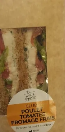 Illustration du rappel ALERTE : club poulet tomate fromage frais (sandwich) - détection de listeria dans l'environnement chez le fabricant