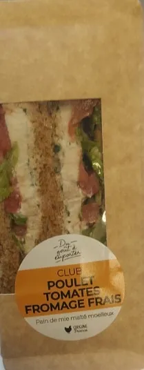 Illustration du rappel ALERTE : club poulet tomate fromage frais (sandwich) - détection de listeria dans l'environnement chez le fabricant
