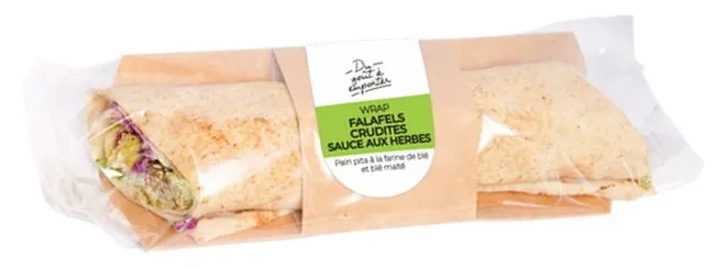 Illustration du rappel ALERTE : wrap falafels crudités - détection listeria dans l'environnement chez le fabricant