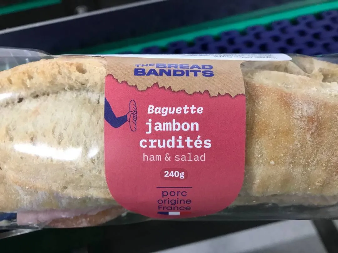Illustration du rappel ⚠️ ALERTE : Baguettes Jambon Crudité The Bread Bandits - risque de contamination à la listéria