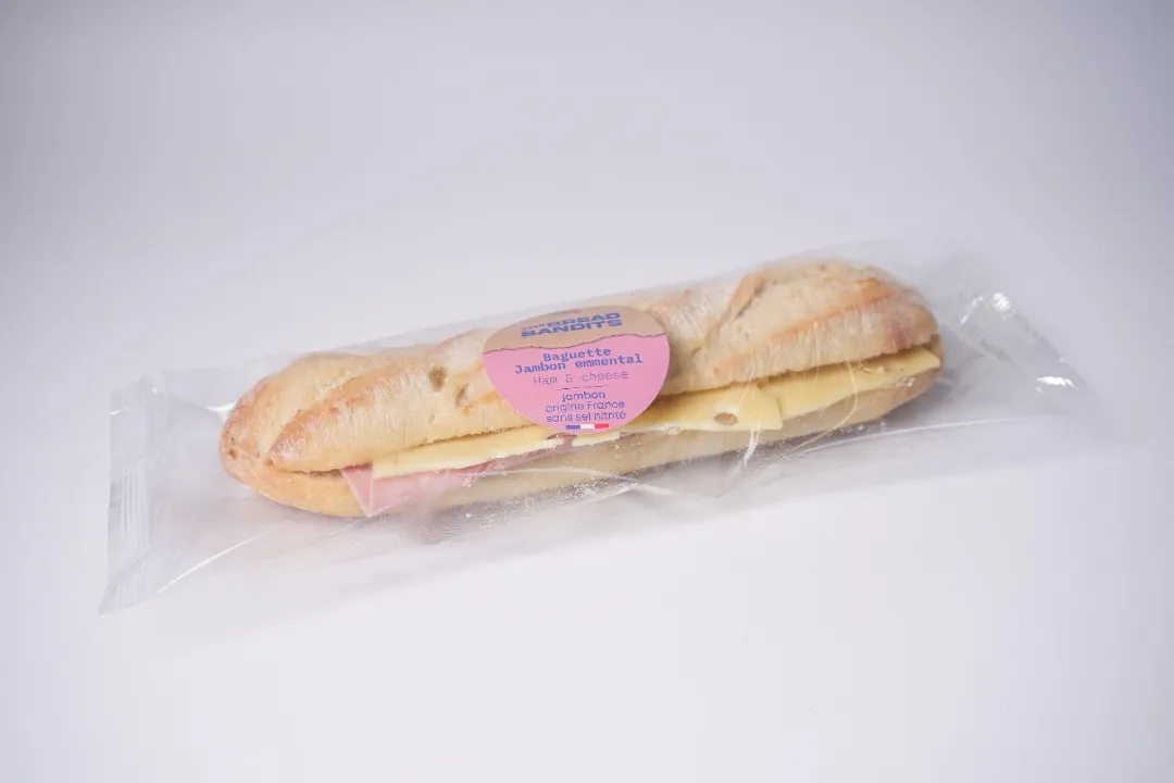 Illustration du rappel ⚠️ ALERTE SANITAIRE : Baguettes Jambon-Emmental The Bread Bandits - risque de listéria