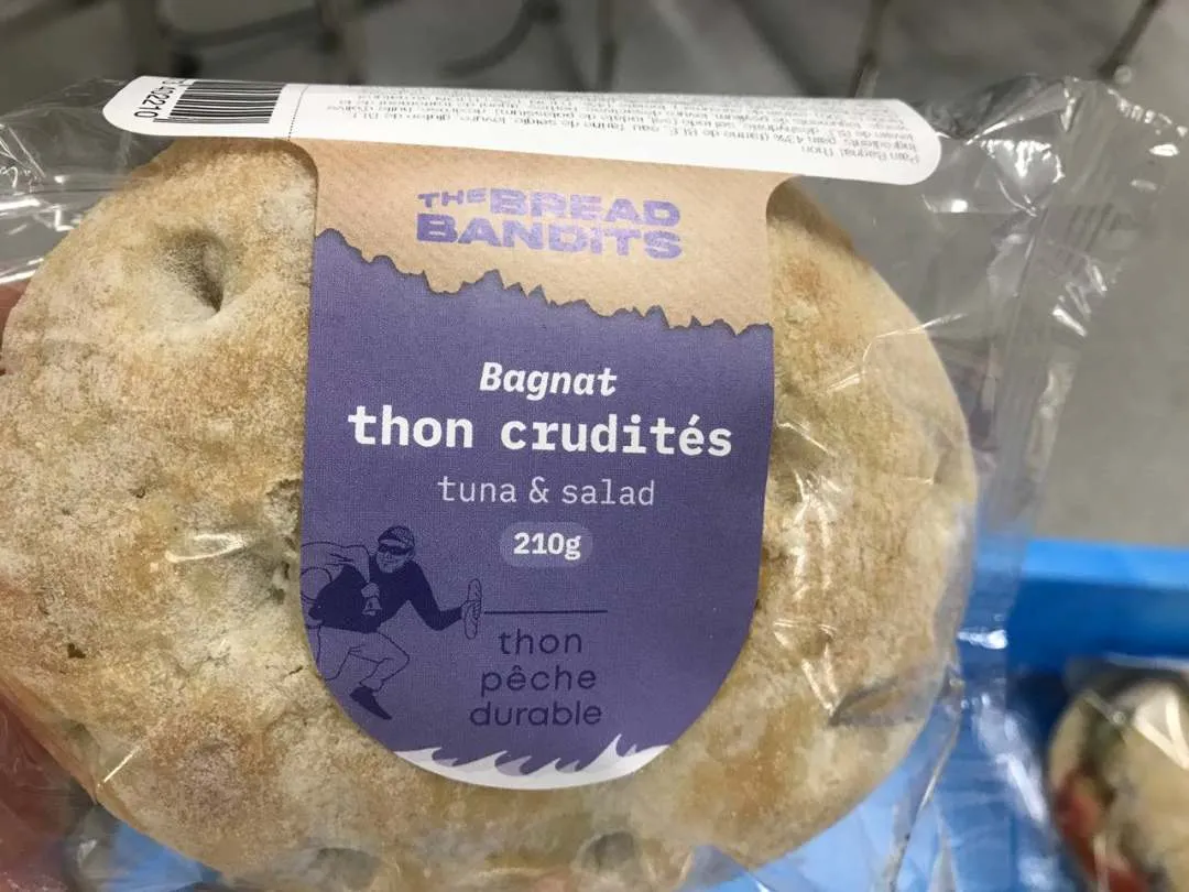 Illustration du rappel 🚨 ALERTE SANITAIRE : Pain Bagnat Thon The Bread Bandits - risque de listéria