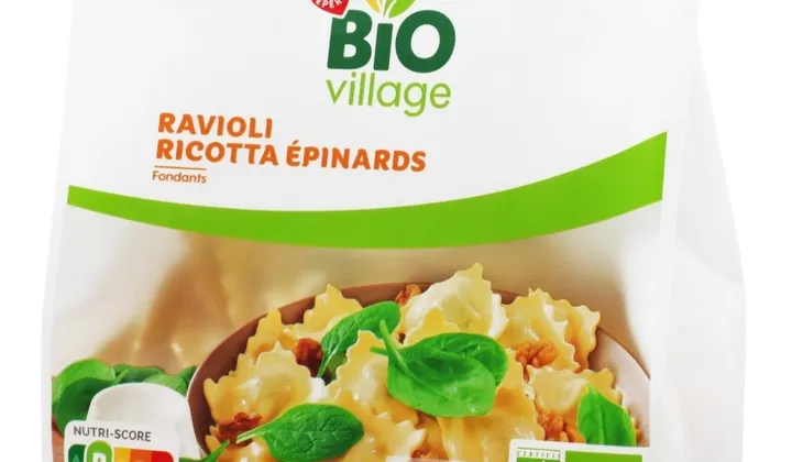 Illustration du rappel Rappel Produit : Erreur de Date Limite de Consommation sur Ravioli Bio Village